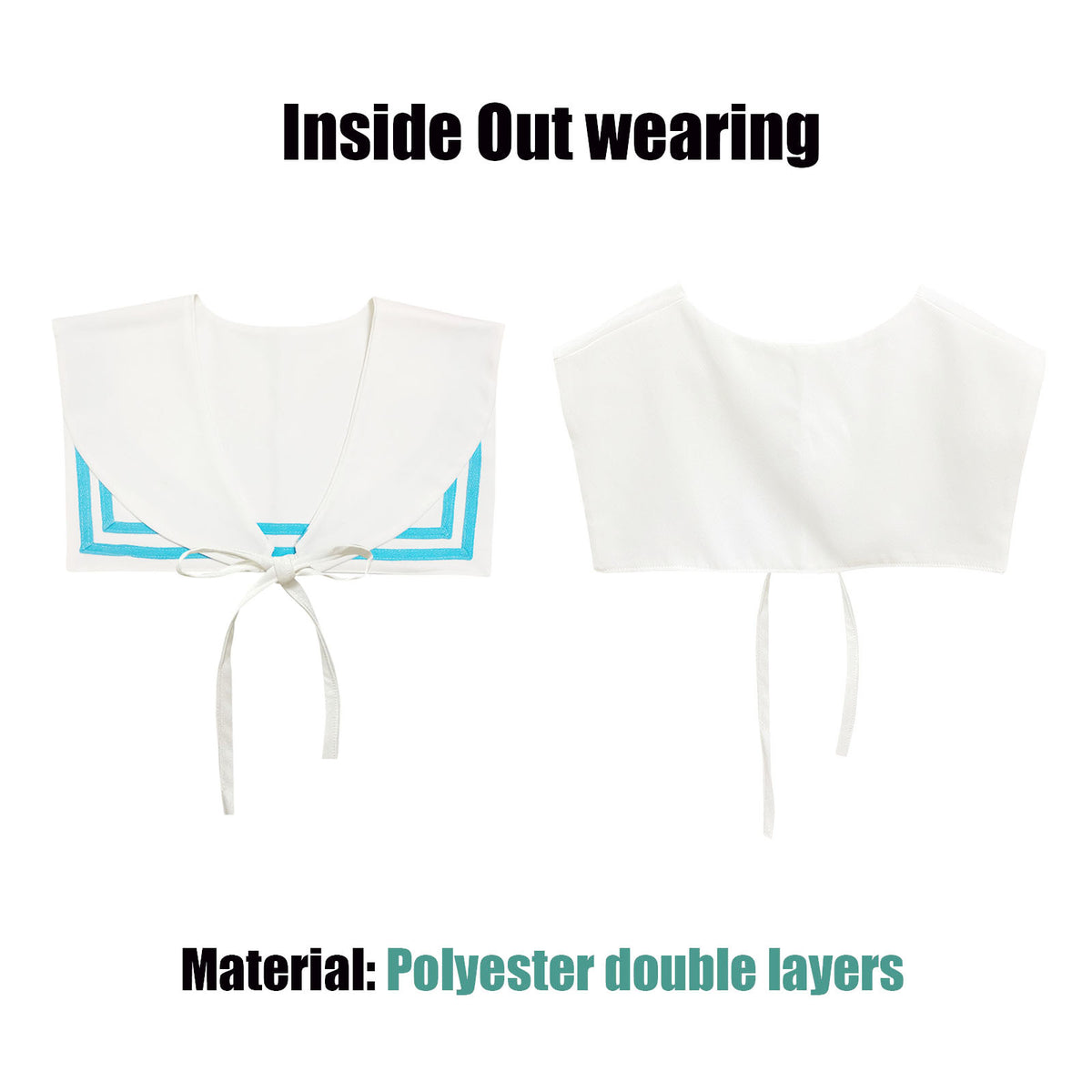 Sailor Collar H-WBlue