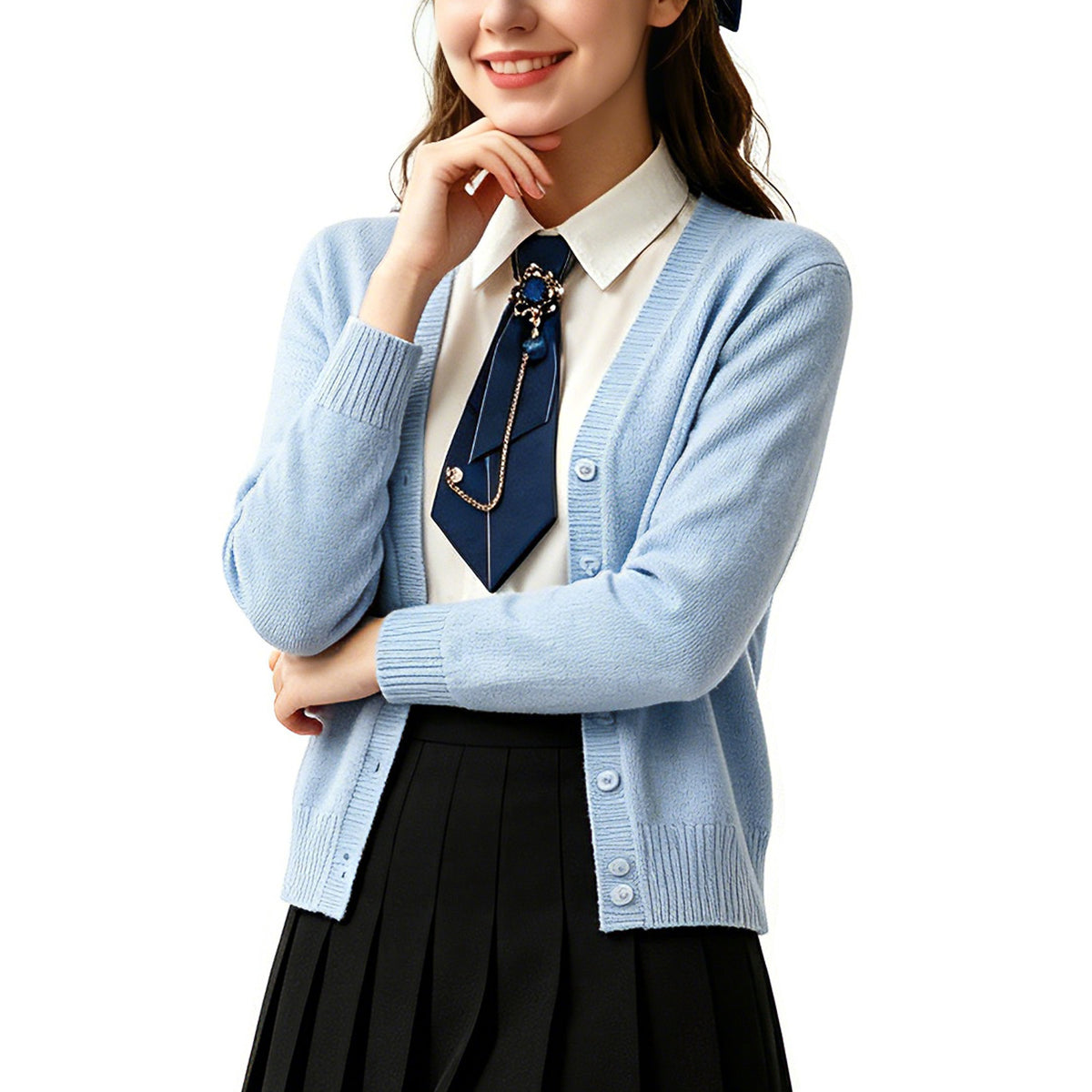 Pre-Tied for Women-Navy