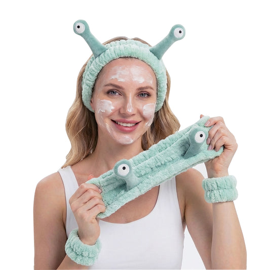 Snail Headband and Wristband Set-LightGreen