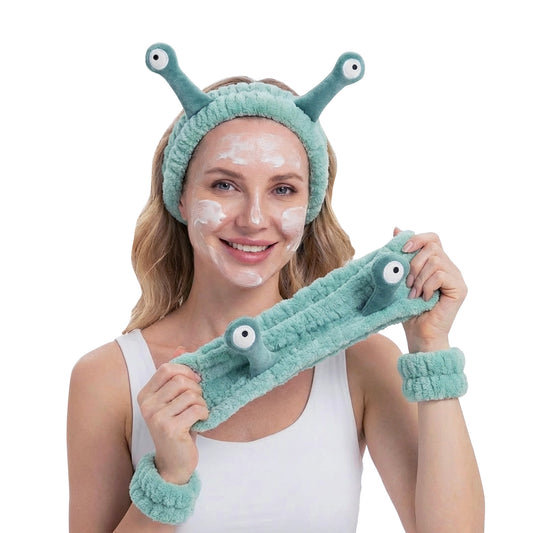 Snail Headband and Wristband Set-Green