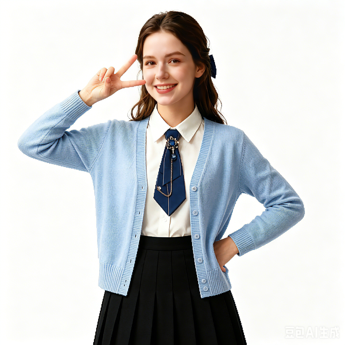 Pre-Tied for Women-Navy