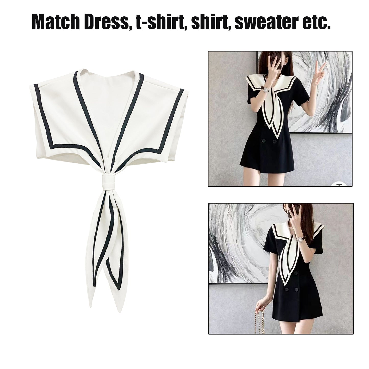 Sailor Collar A-White