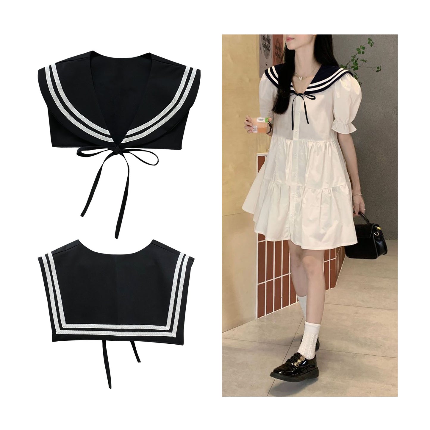 Sailor Collar H-Black