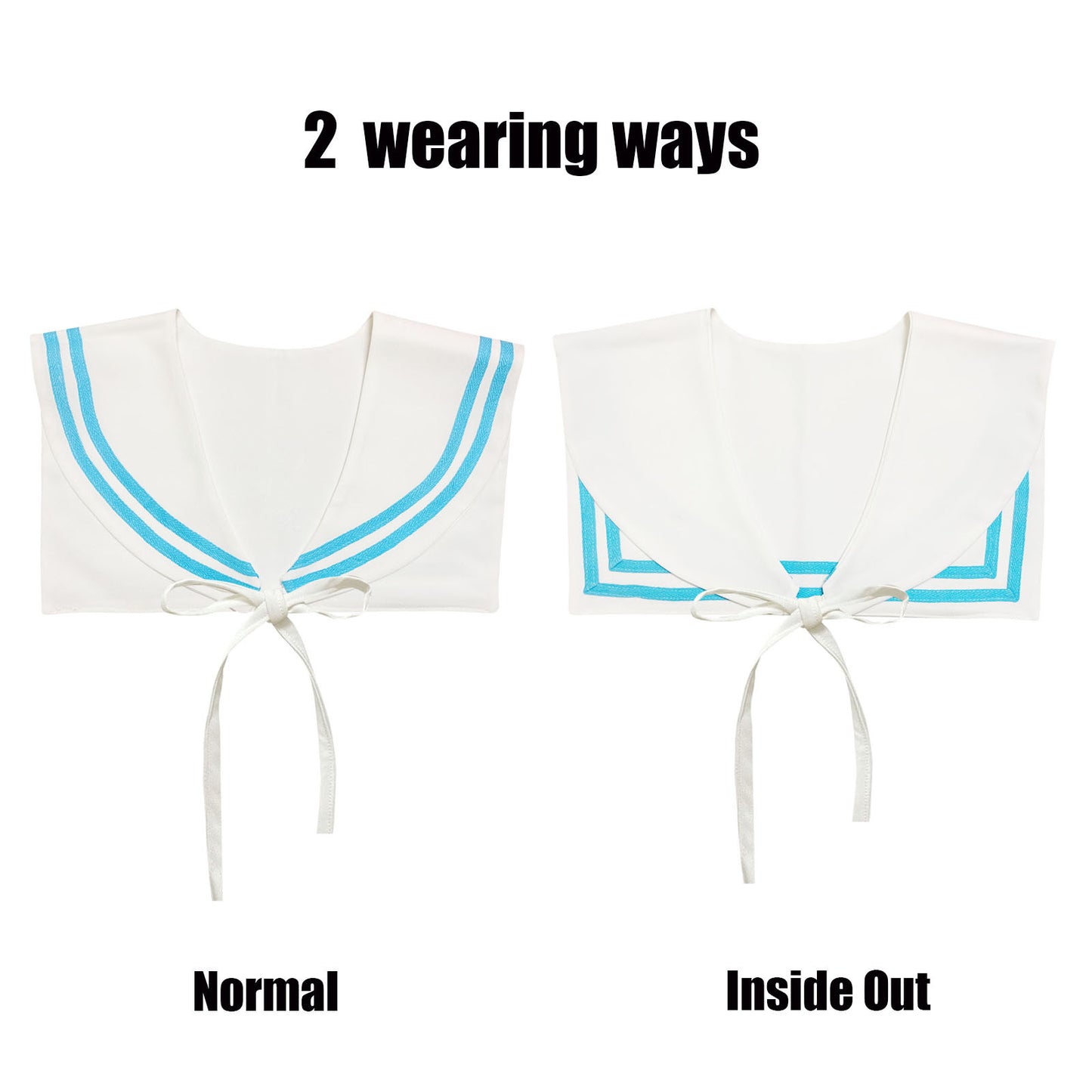 Sailor Collar H-WBlue