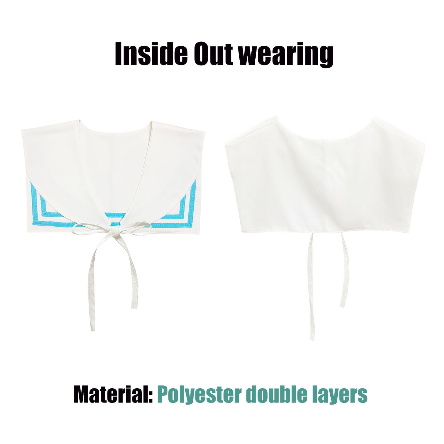 Sailor Collar H-WBlue