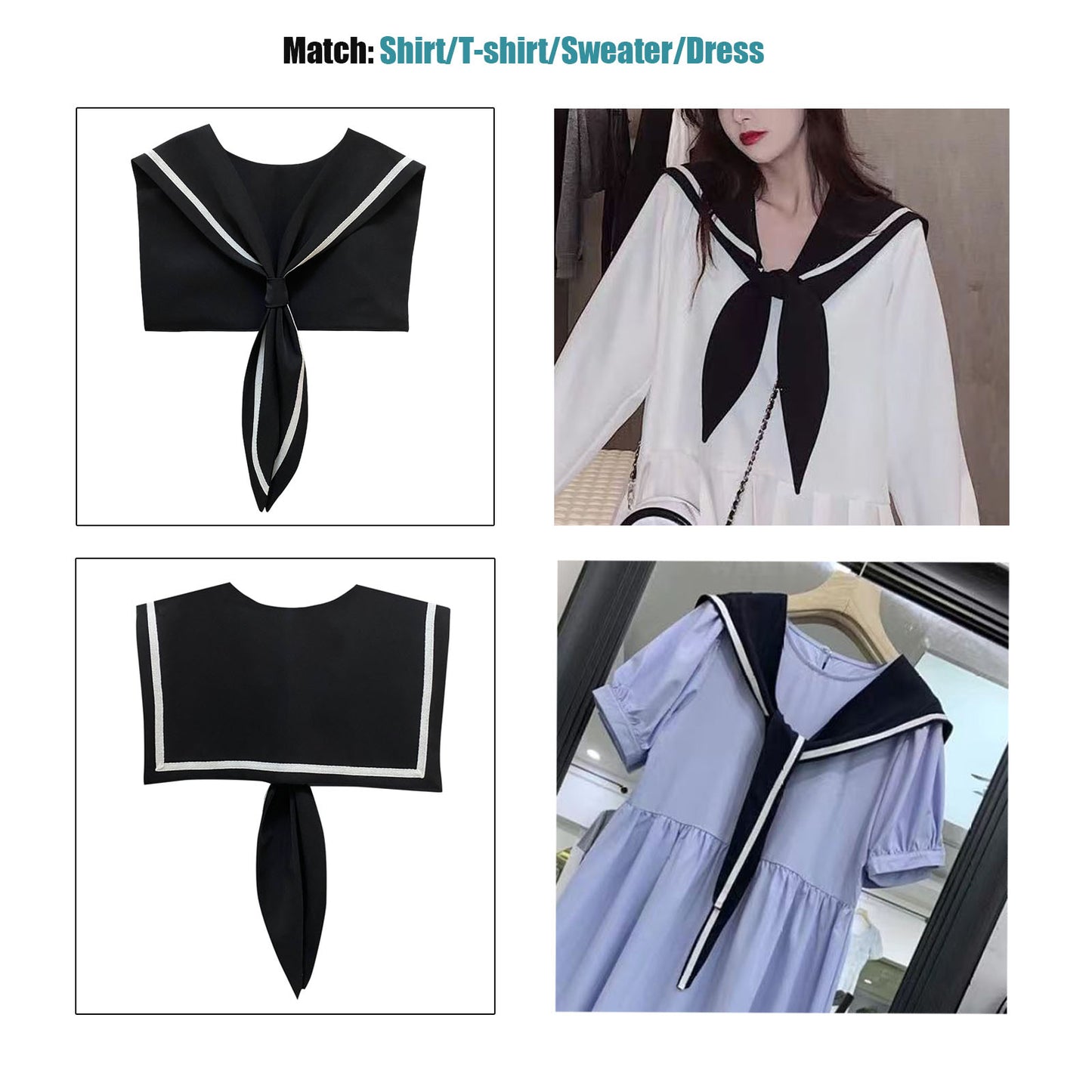 Sailor Collar O-Black