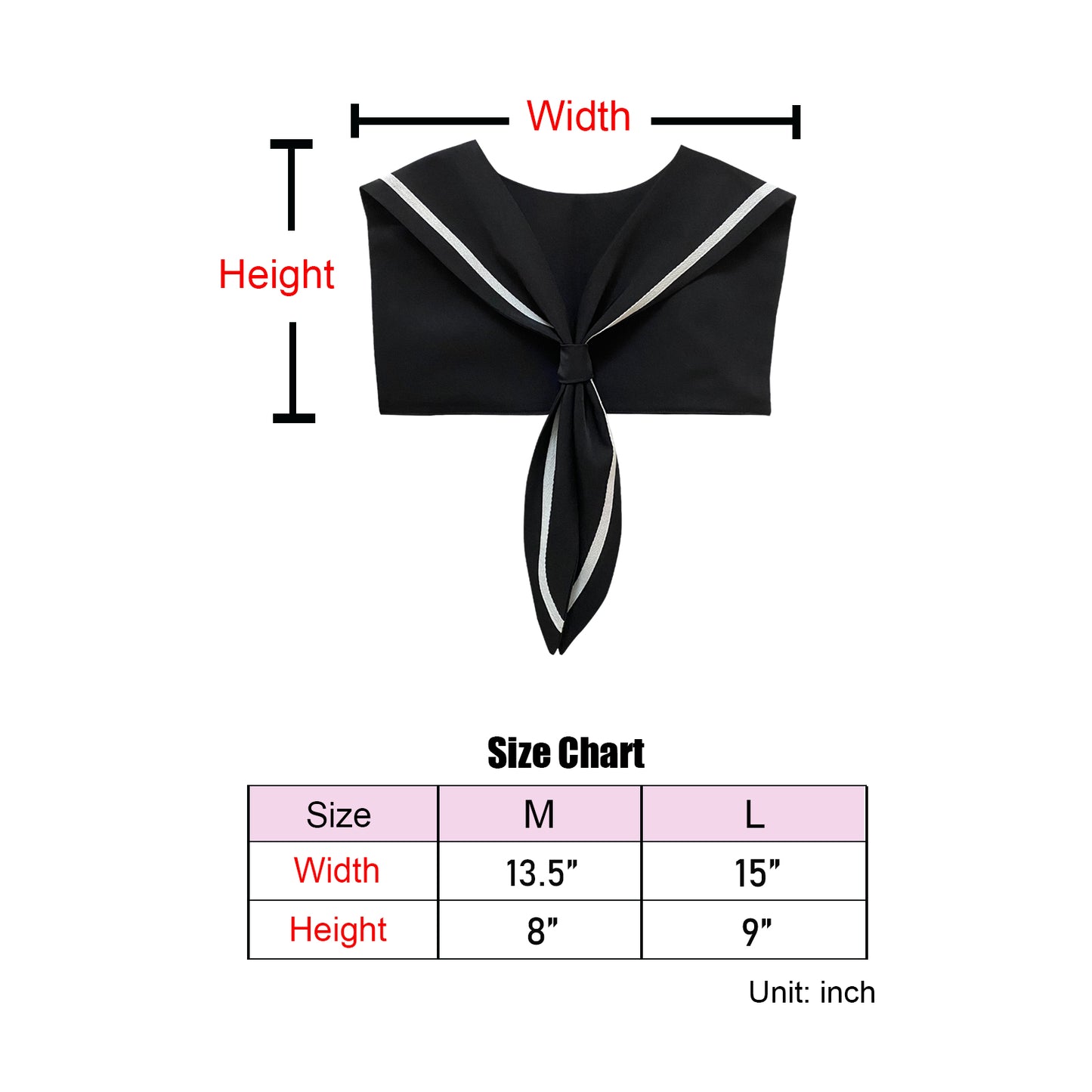 Sailor Collar O-Black