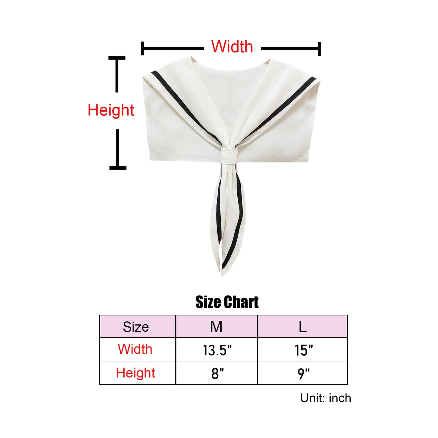 Sailor Collar O-White