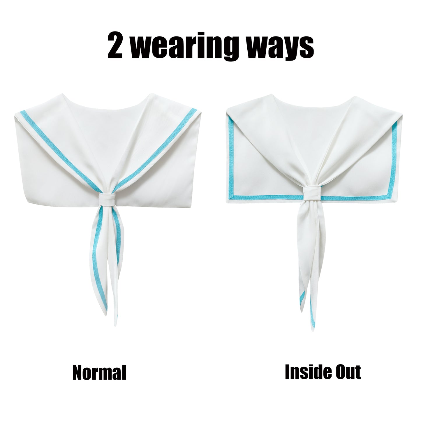 Sailor Collar O-WhiteBlue