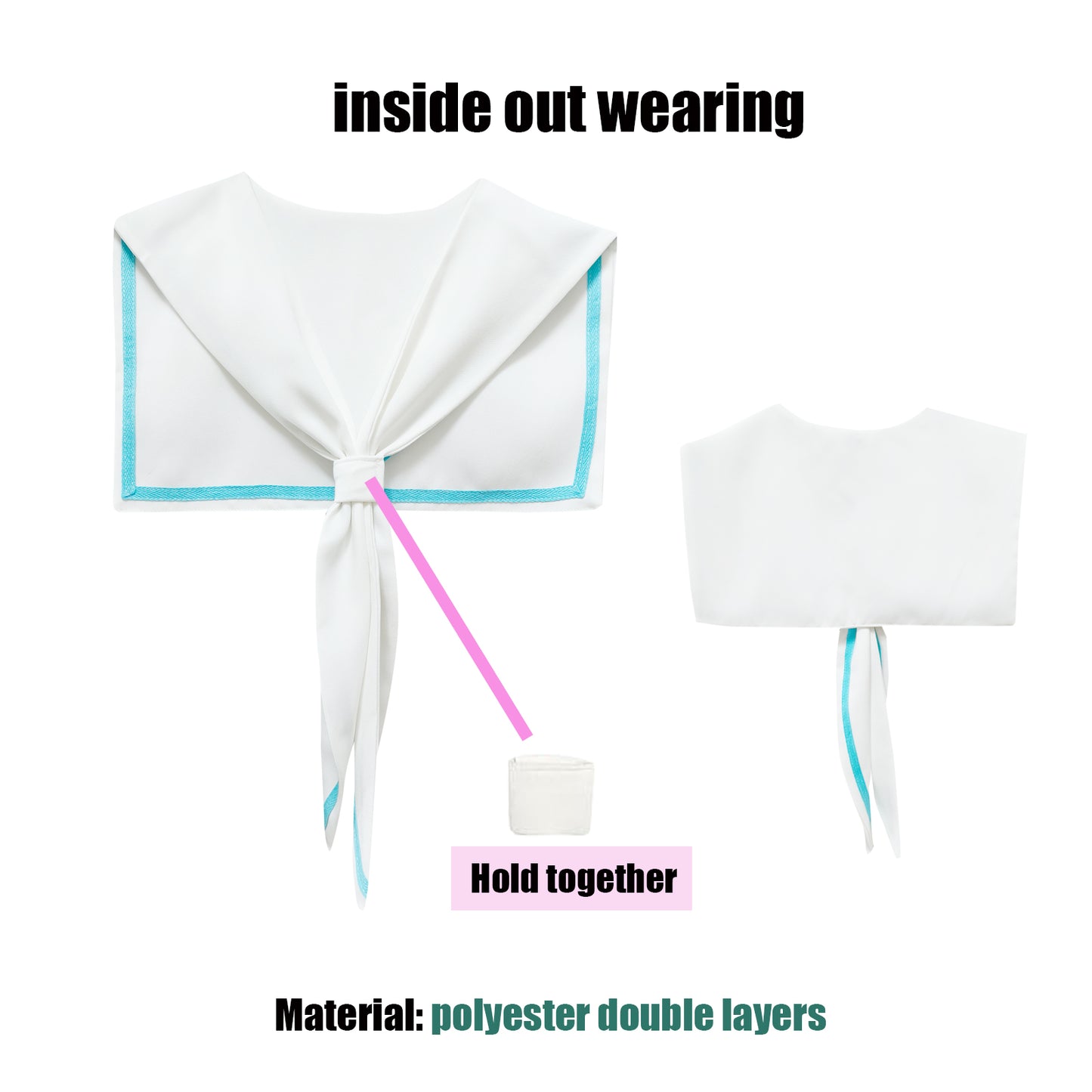 Sailor Collar O-WhiteBlue