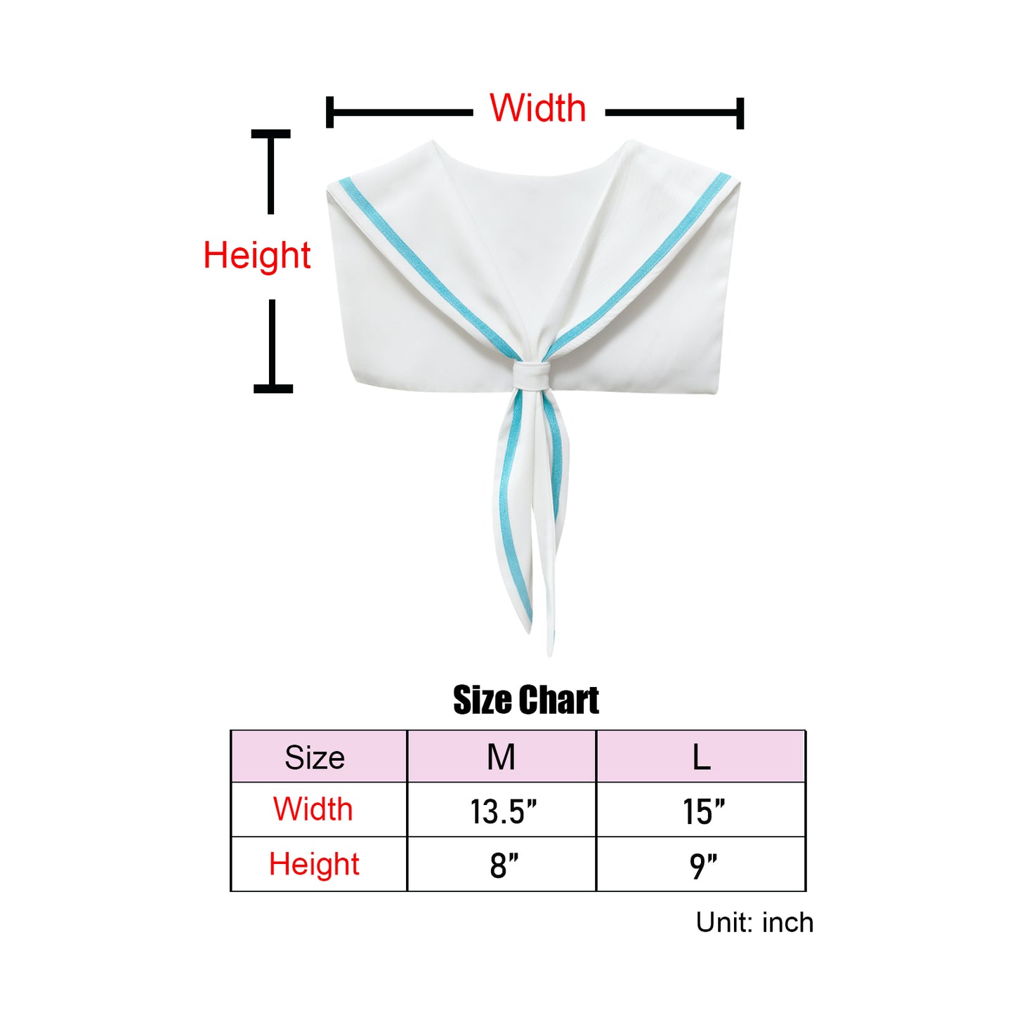 Sailor Collar O-WhiteBlue