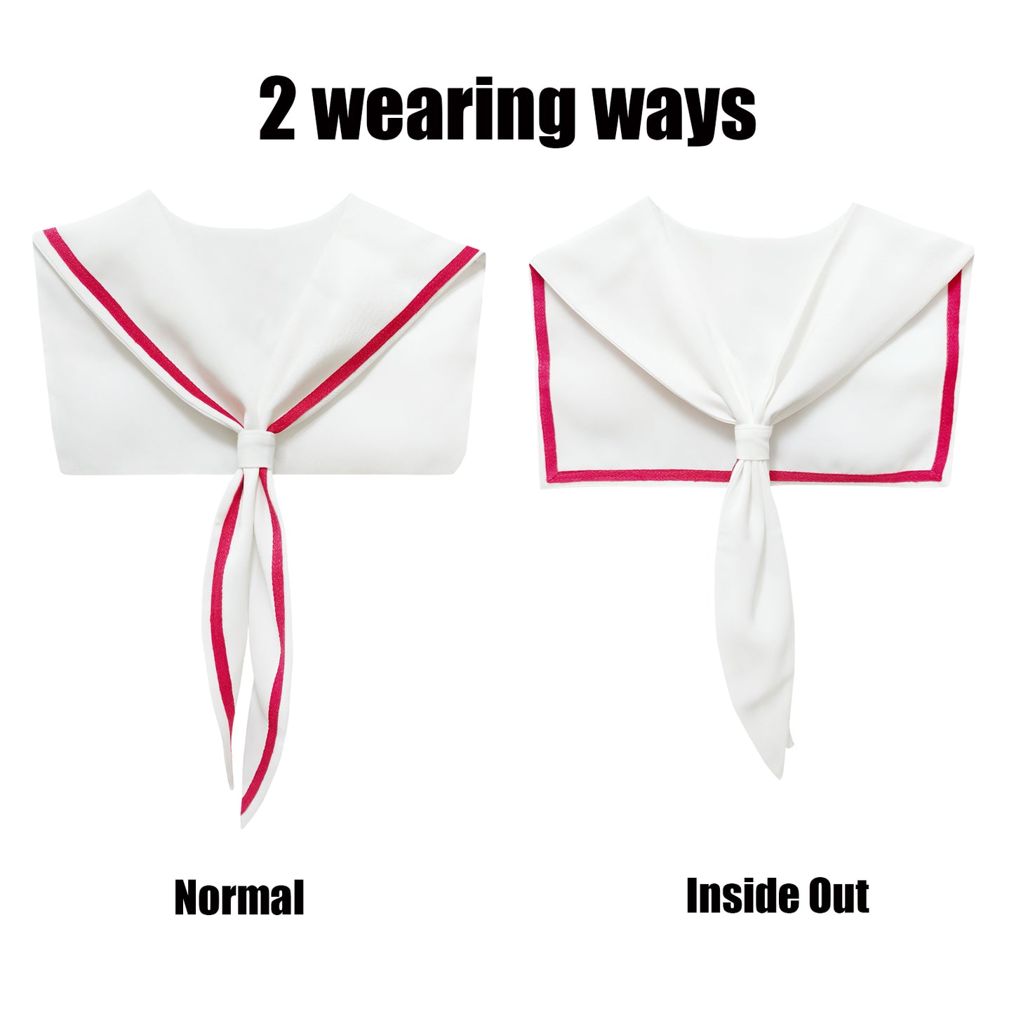 Sailor Collar O-WhiteRed