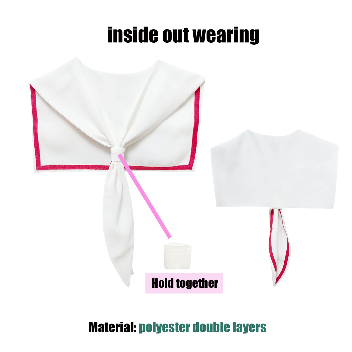 Sailor Collar O-WhiteRed