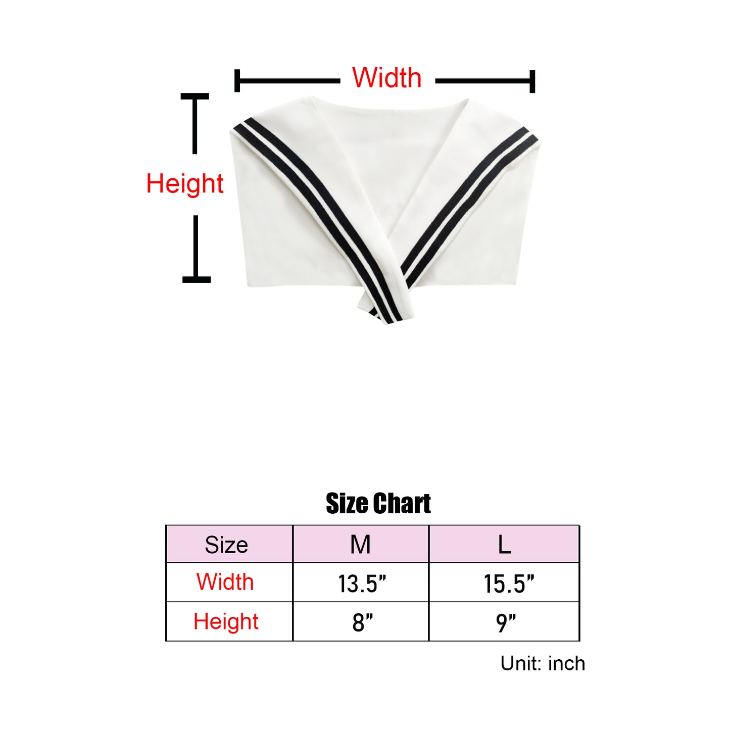 Sailor Collar P-White
