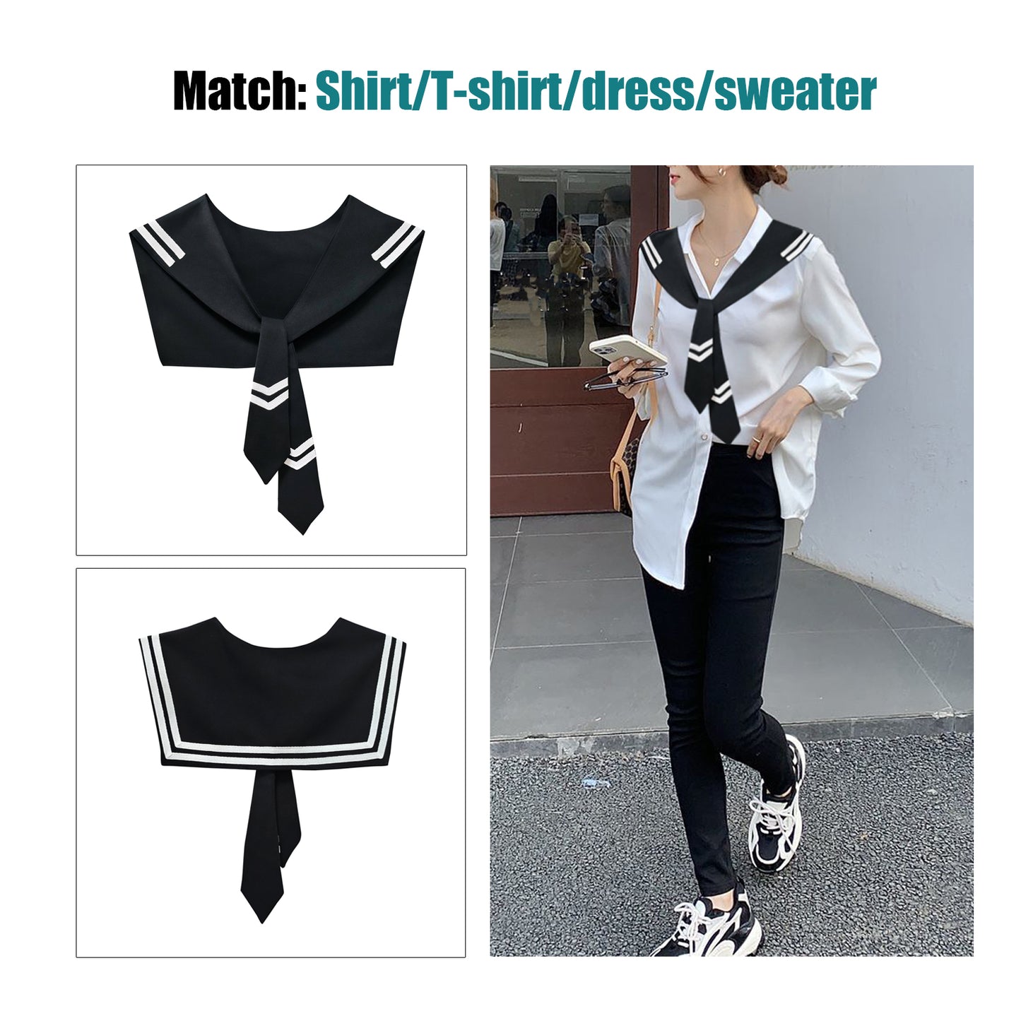 Sailor Collar S-Black