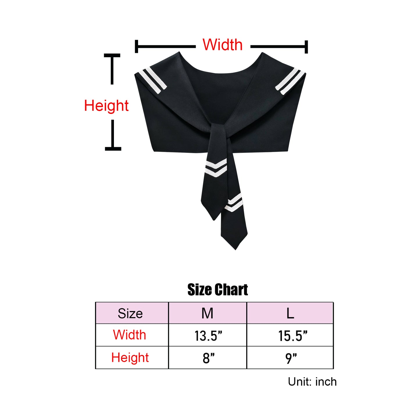 Sailor Collar S-Black