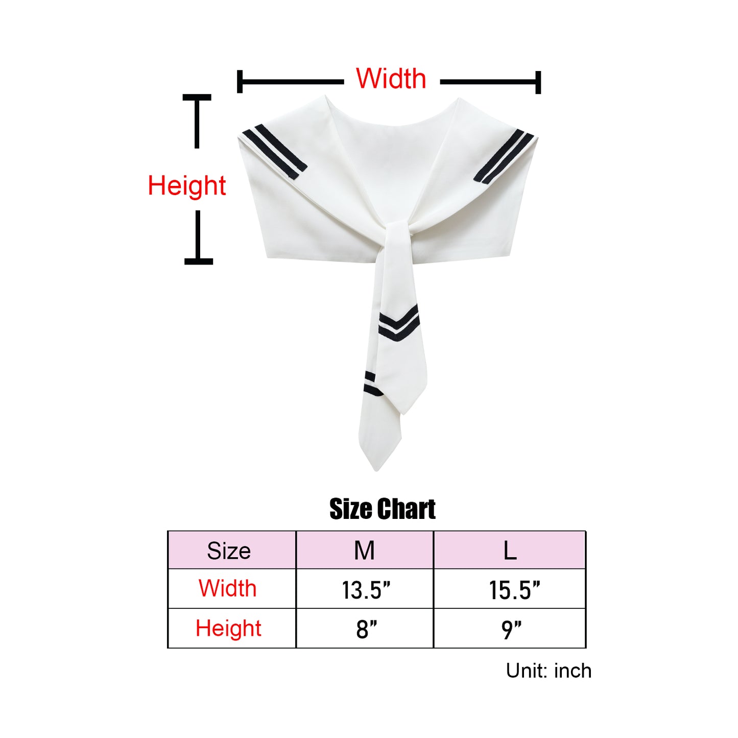 Sailor Collar S-White