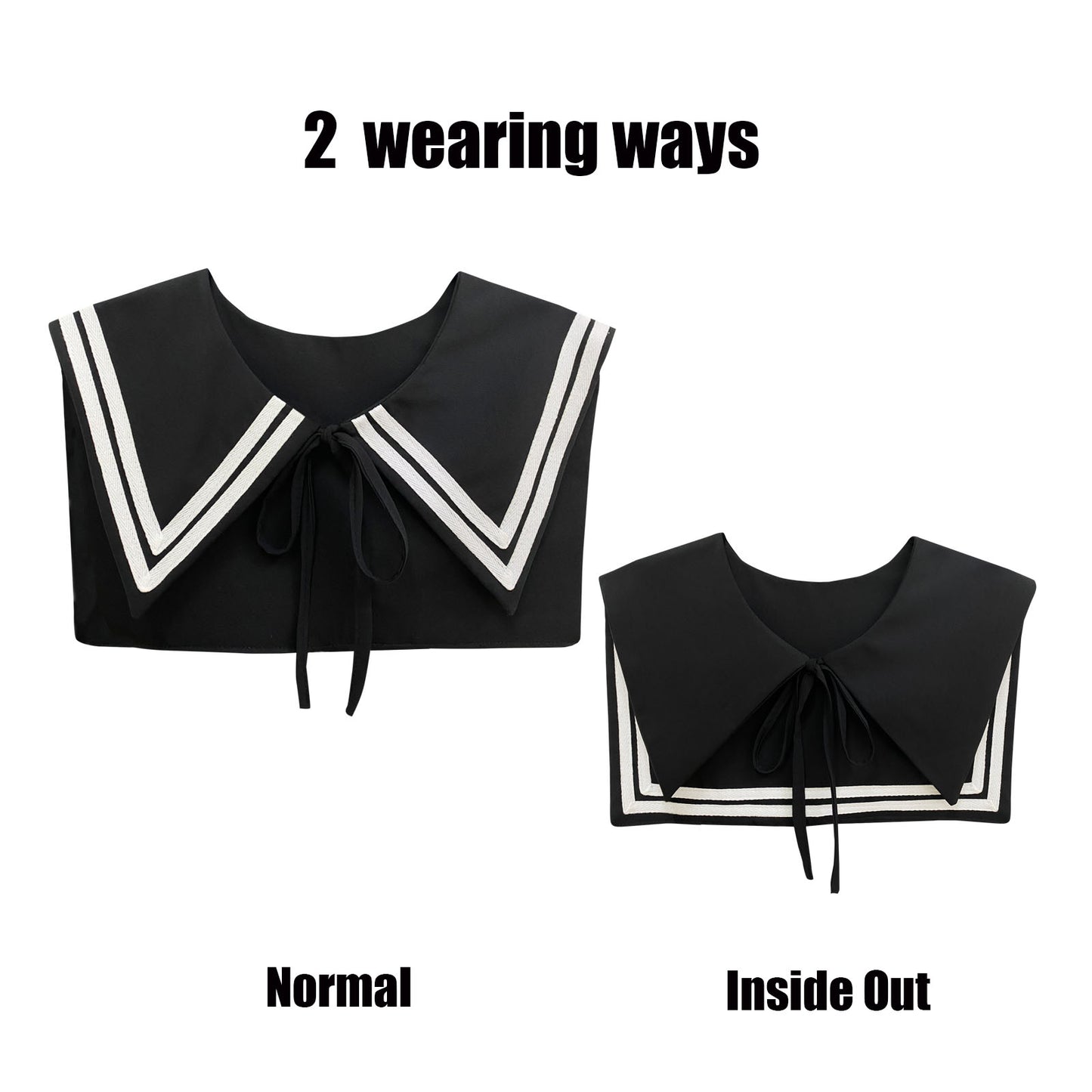 Sailor Collar T-Black