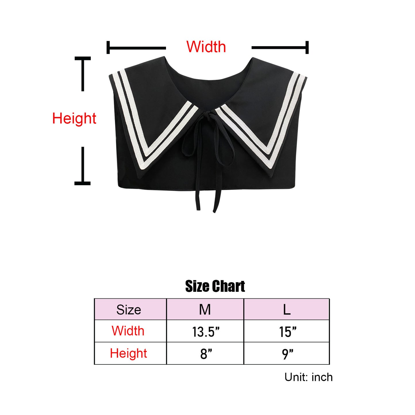 Sailor Collar T-Black