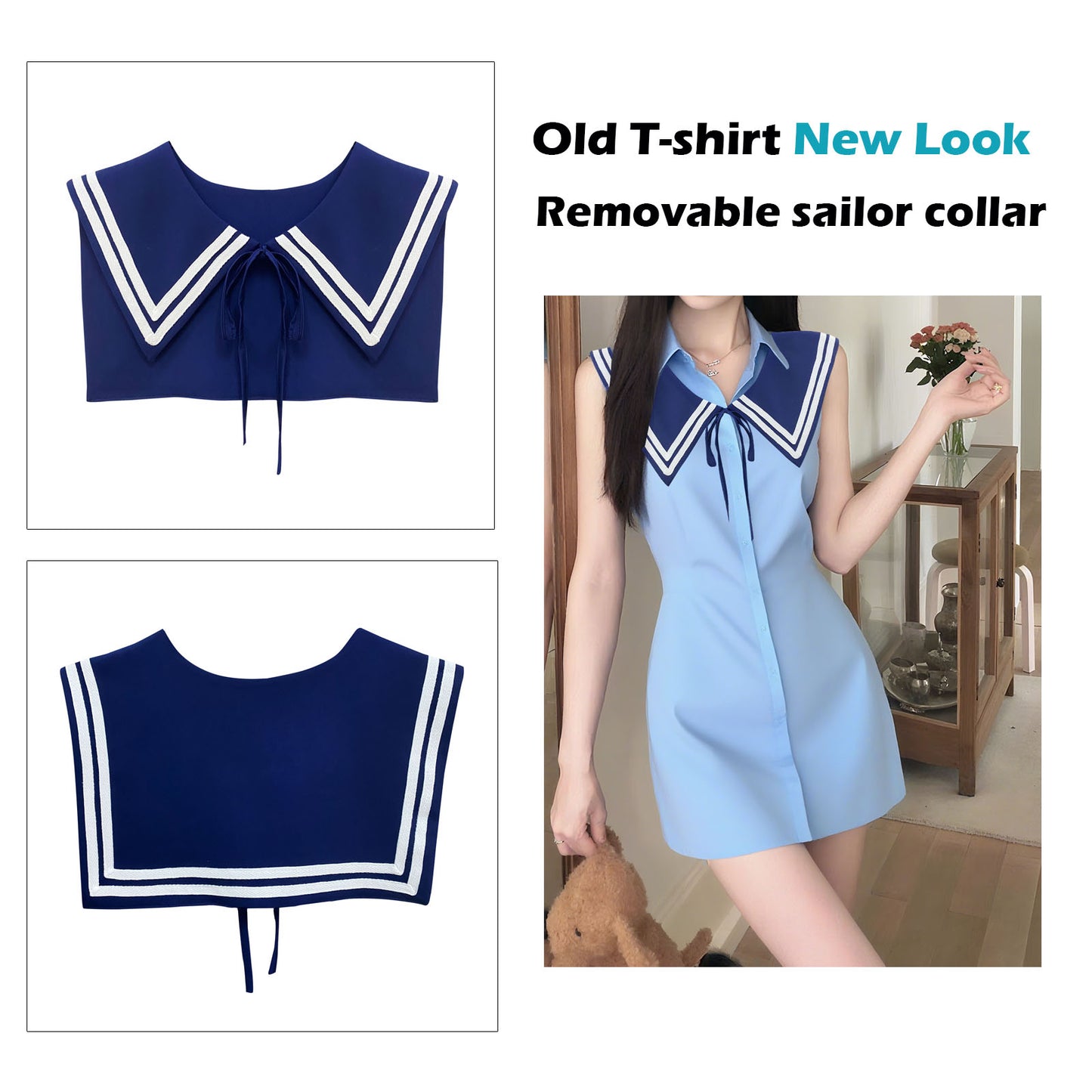 Sailor Collar T-Navy