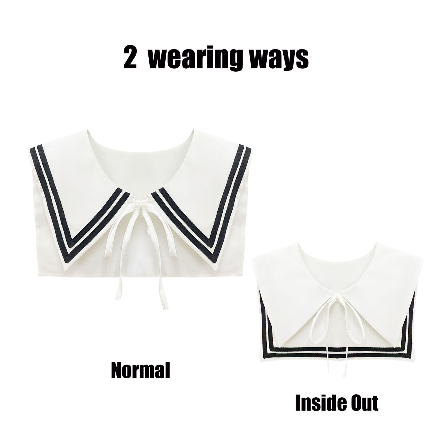 Sailor Collar T-White