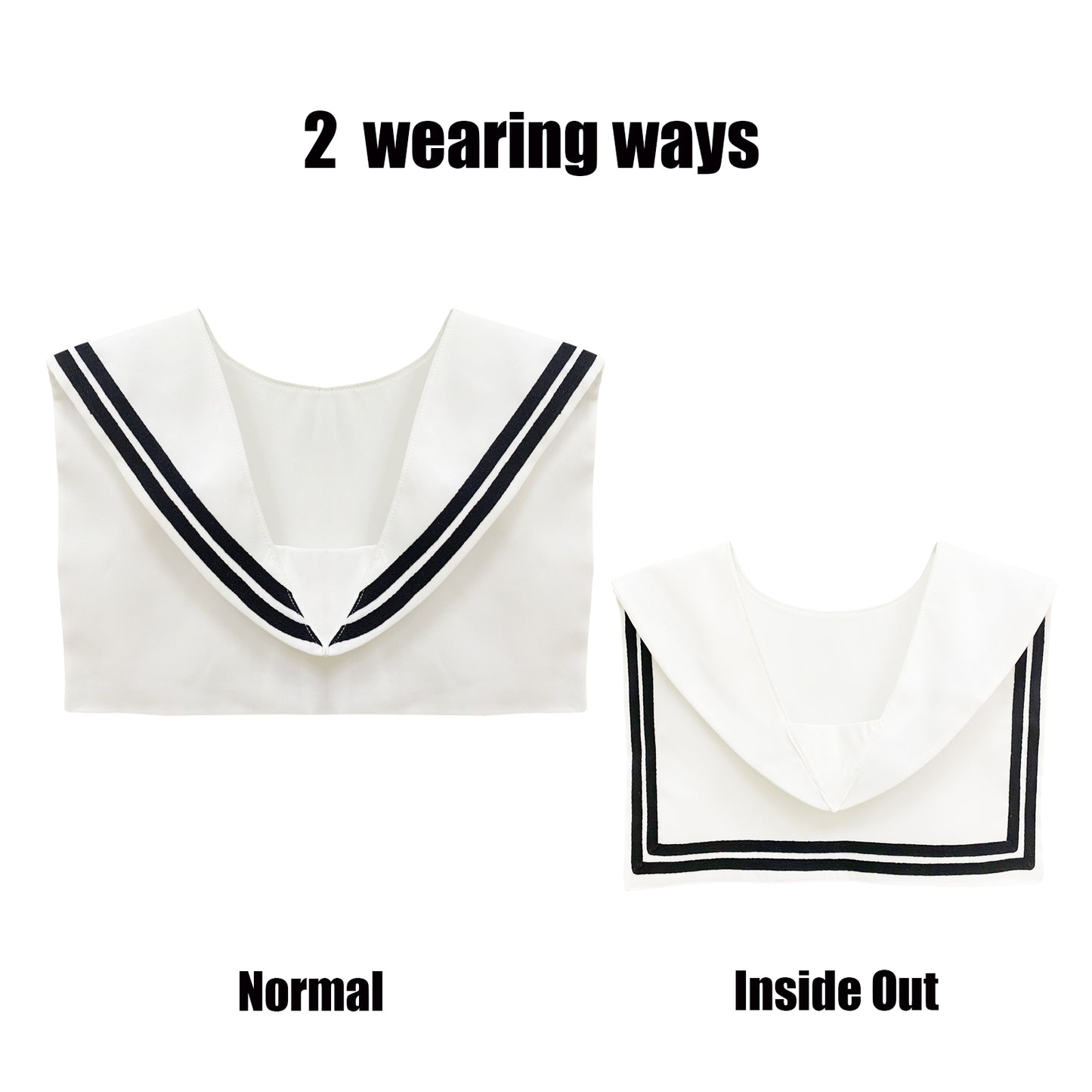 Sailor Collar U-White