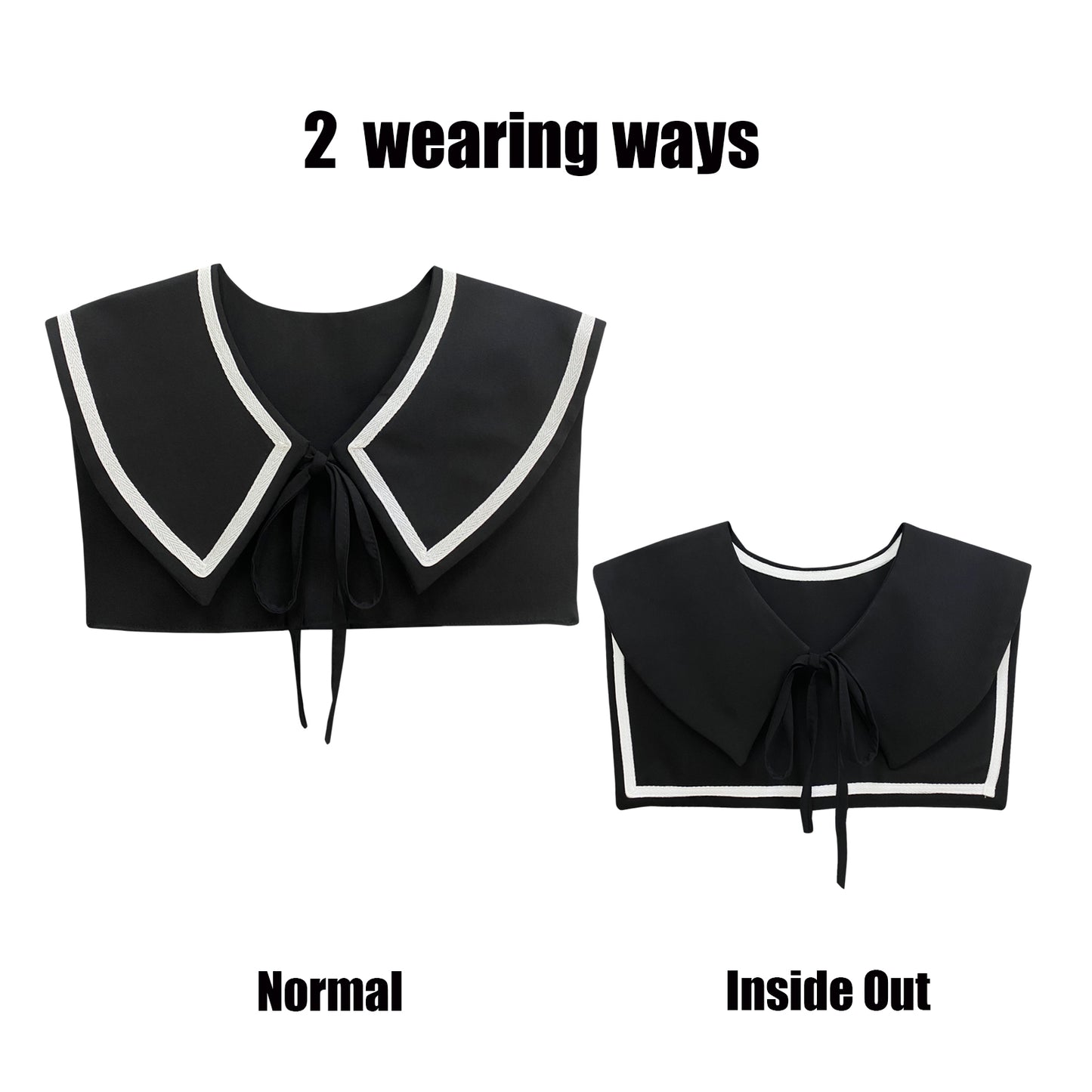 Sailor Collar V-Black