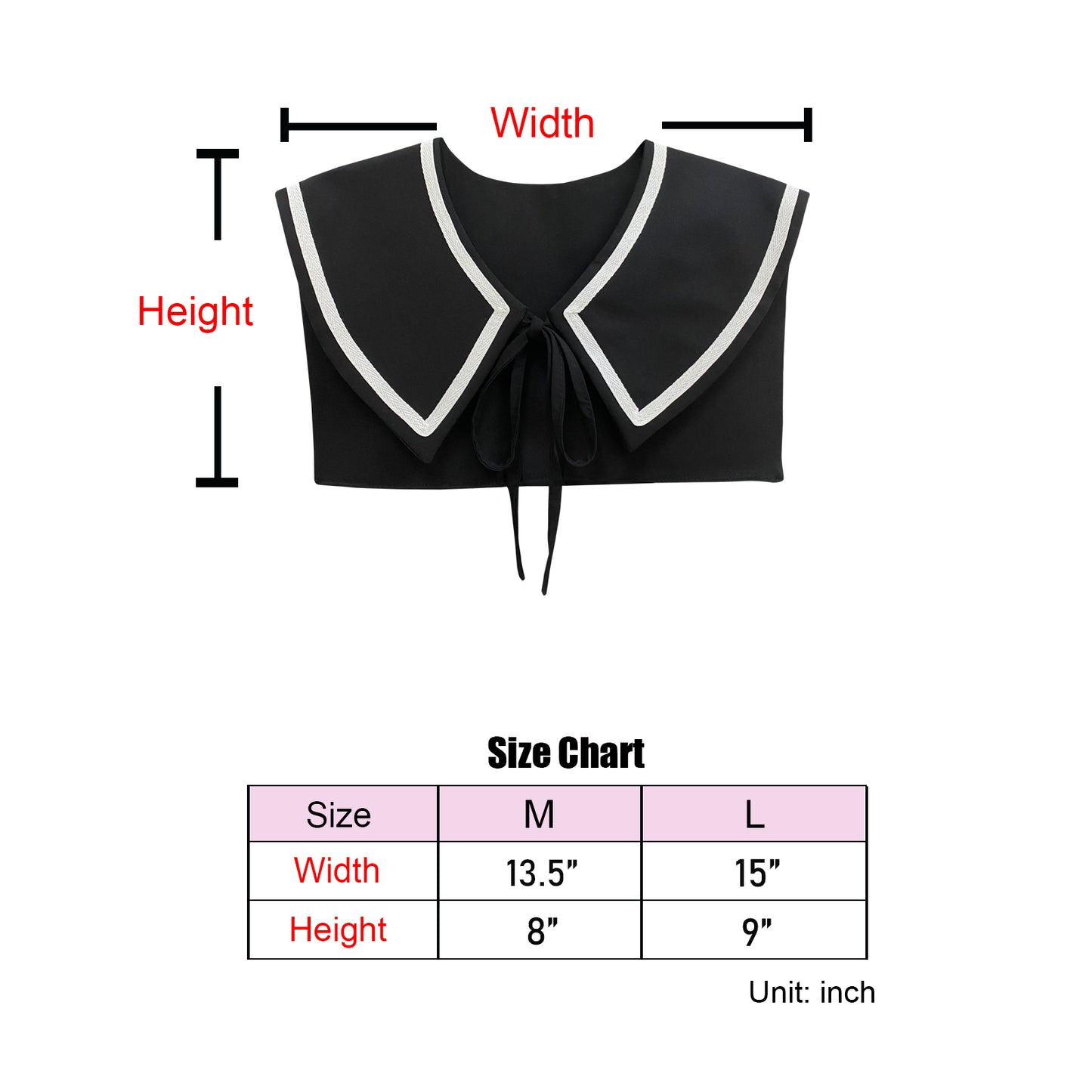 Sailor Collar V-Black