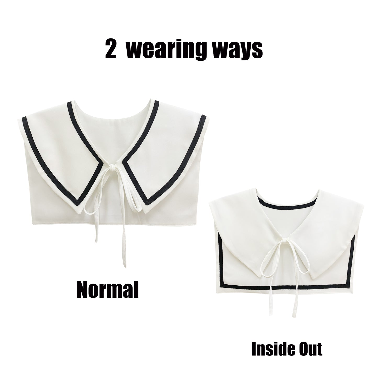 Sailor Collar V-White