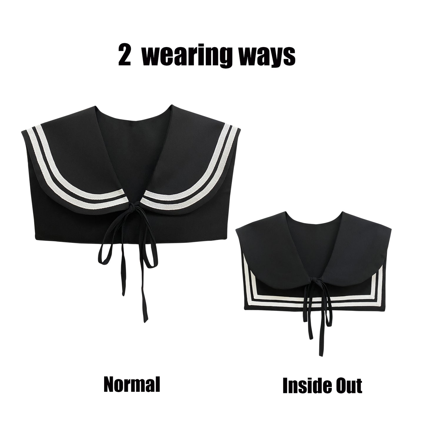 Sailor Collar W-Black