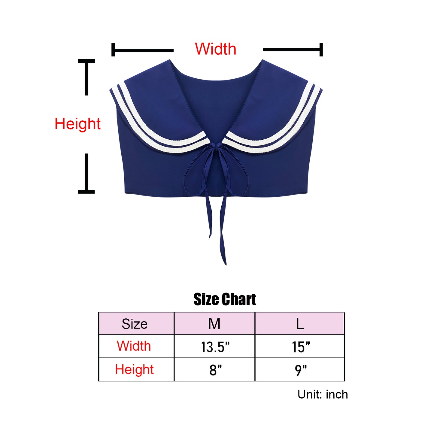 Sailor Collar W-Navy