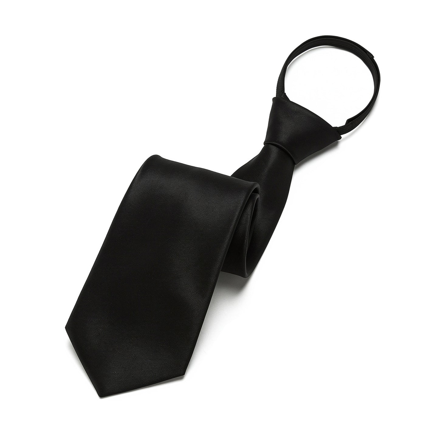 Adjustable Solid Tie-Black