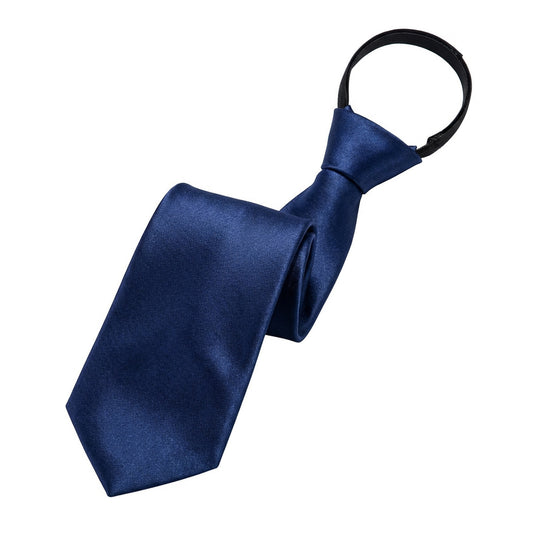 Adjustable Solid Tie-Navy