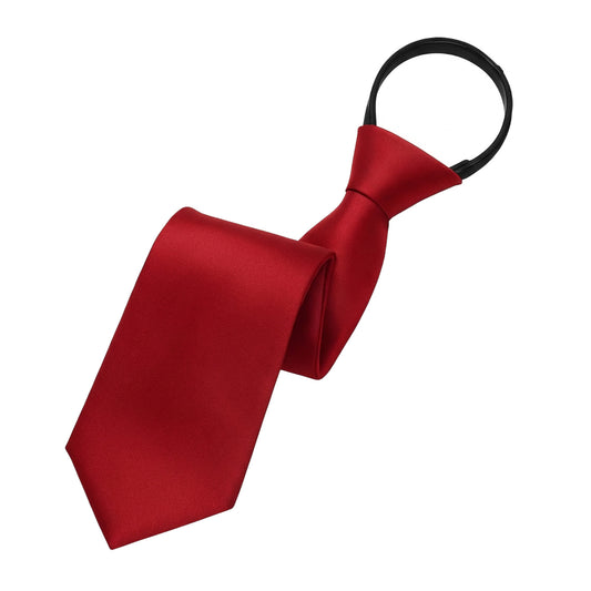 Adjustable Solid Tie-Red